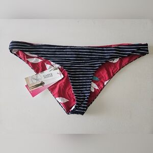 Carve Designs Stripes And Floral Reversible Bikini Bottom